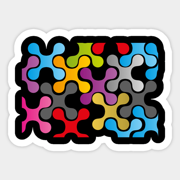 Colorful nano design Sticker by Choulous79